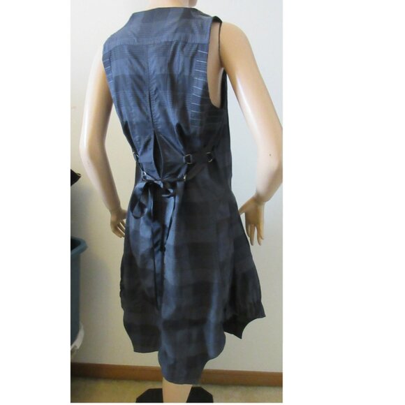 French Designer Akela Key Tunic Dress Front Zipper~Pockets~Women's Size 42 US 10 - Picture 2 of 2